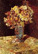 Monticelli, Adolphe-Joseph Still Life with Wild and Garden Flowers oil painting artist